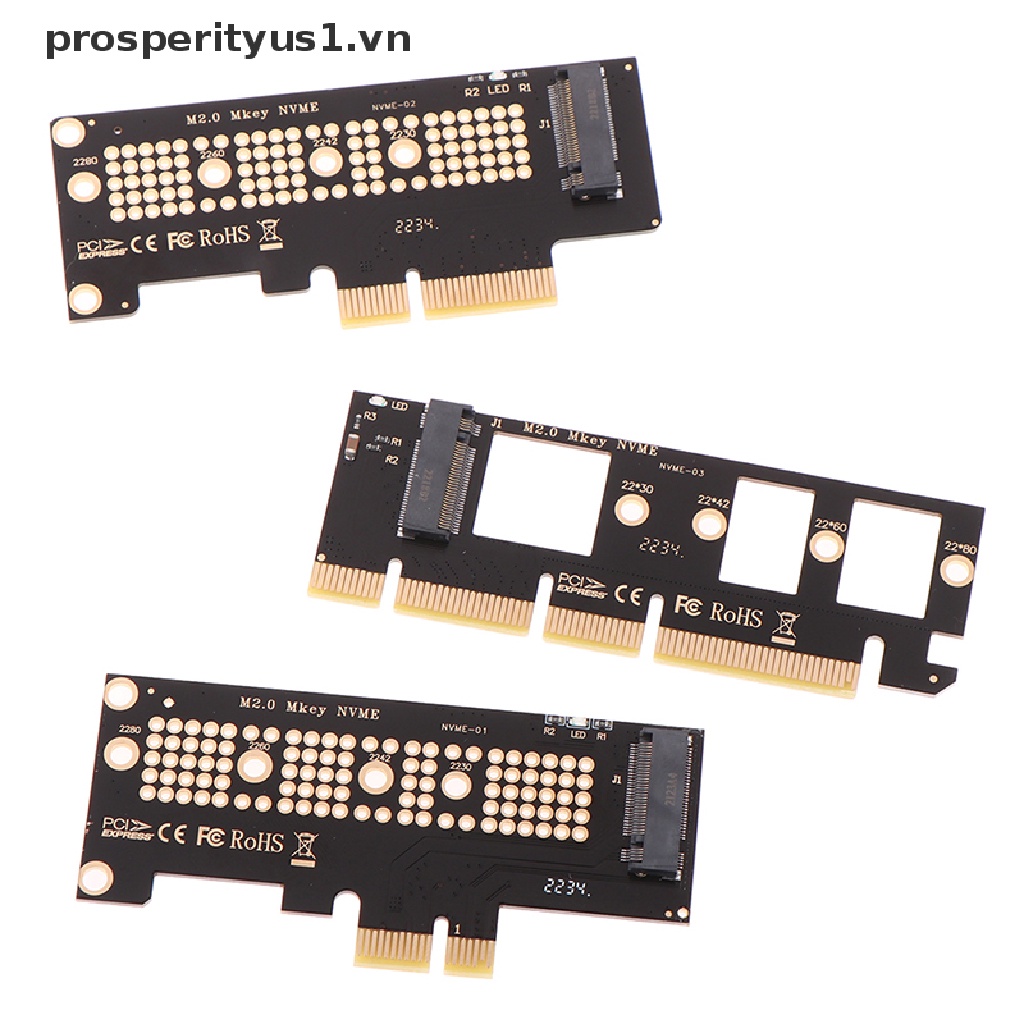 Thẻ Chuyển Đổi SSD 1Set M.2 NVMe Sang PCIE 3.0 X16 / X8 / X4 / X1 Chuyên Dụng
