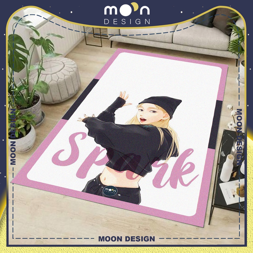Thảm Trang Trí Moon Design Kpop Ca Sĩ Taeyeon SNSD Spark Decor Trải Sàn Phòng Ngủ Phòng Khách Văn Phòng