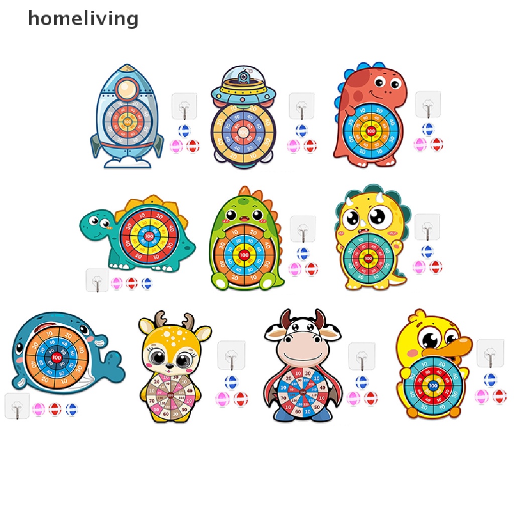 1 Bộ Đồ Chơi Phi Tiêu Dính Bóng Vui Nhộn Dành Cho Trẻ