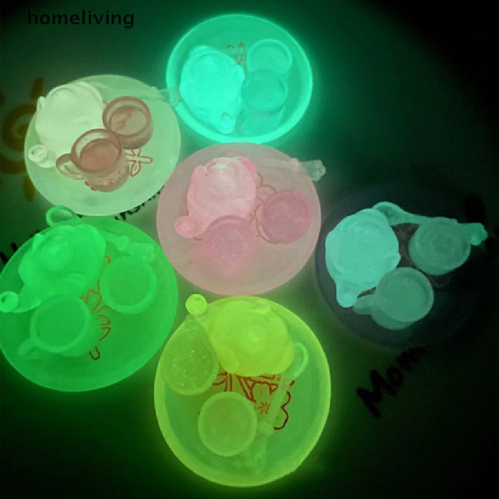 Bộ 5 Ấm Trà Khắc Hình Chú Voi Phát Sáng Độc Đáo