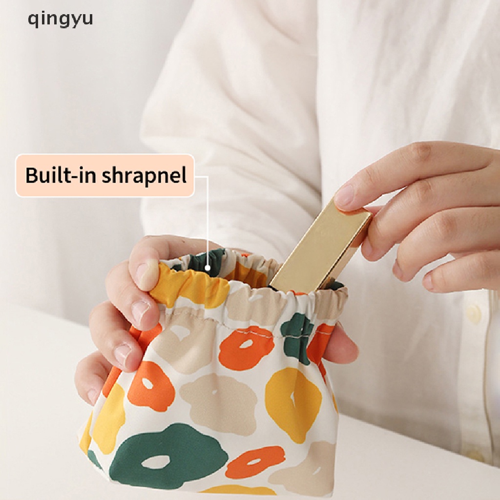 Túi Đựng Mỹ Phẩm / Thẻ / Tai Nghe / Son Môi Di Động qingyu Ins