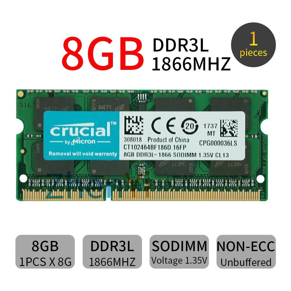 Thẻ Nhớ RAM 8GB DDR3L 1866MHz PC3L-14900S Odimm 1.35V Cho Laptop