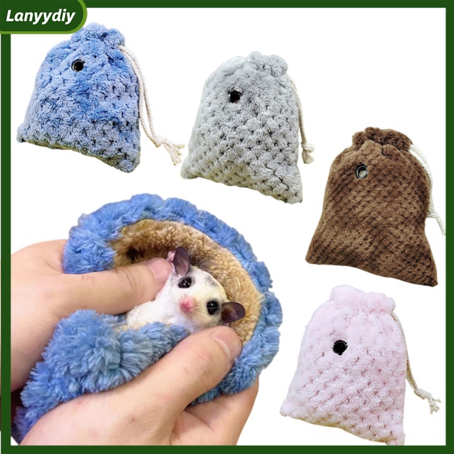 Túi Đựng Chuột Hamster Mini Thiết Kế Dây Rút Thoáng Khí Thoải Mái
