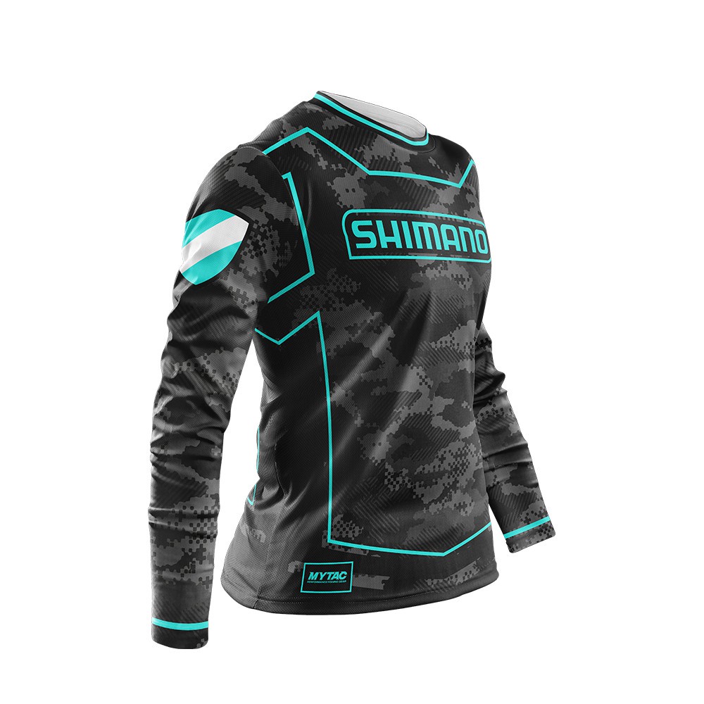 Áo Thun Câu Cá Baju Pancing Lelaki Murah Tay Dài Màu Đen