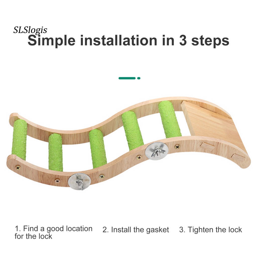 Đồ Chơi Cầu Thang Leo Trèo Vui Nhộn Cho Chim Vẹt