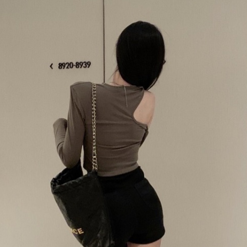 Áo Thun Nữ Tay Dài Hở Vai Thời Trang Quyến Rũ