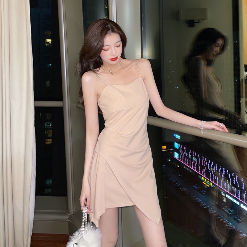 Đầm Không Tay Thiết Kế Không Đồng Đều Cao Cấp Thời Trang Theo Phong Cách Pháp