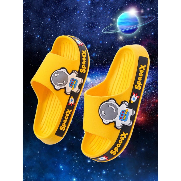 Dép Đi Trong Nhà Chống Trượt Họa Tiết Phi Hành Gia Hoạt Hình Dễ Thương Cho Bé