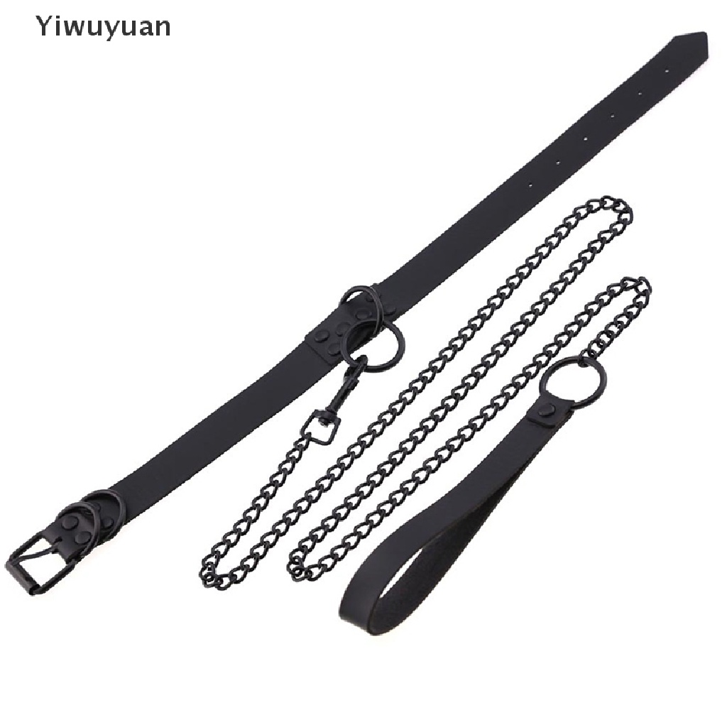 &lt; Yiwuyuan &gt; Vòng Cổ Choker Dây Xích Bằng Da Gợi Cảm Phong Cách Harajuku Punk Gothic Mới Cho Nam Và Nữ