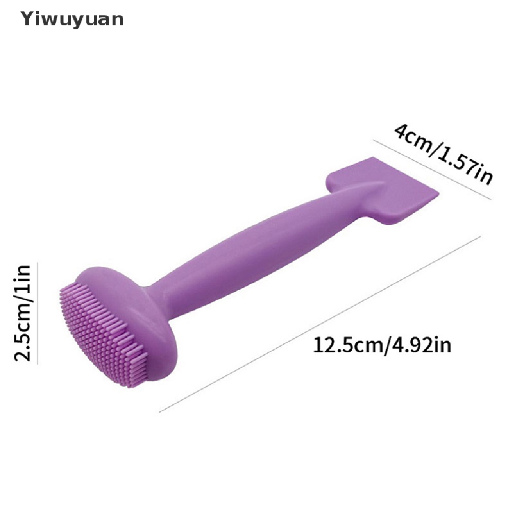 1 Cọ Rửa Mặt Silicone Hai Đầu Mềm Mại Yiwuyuan