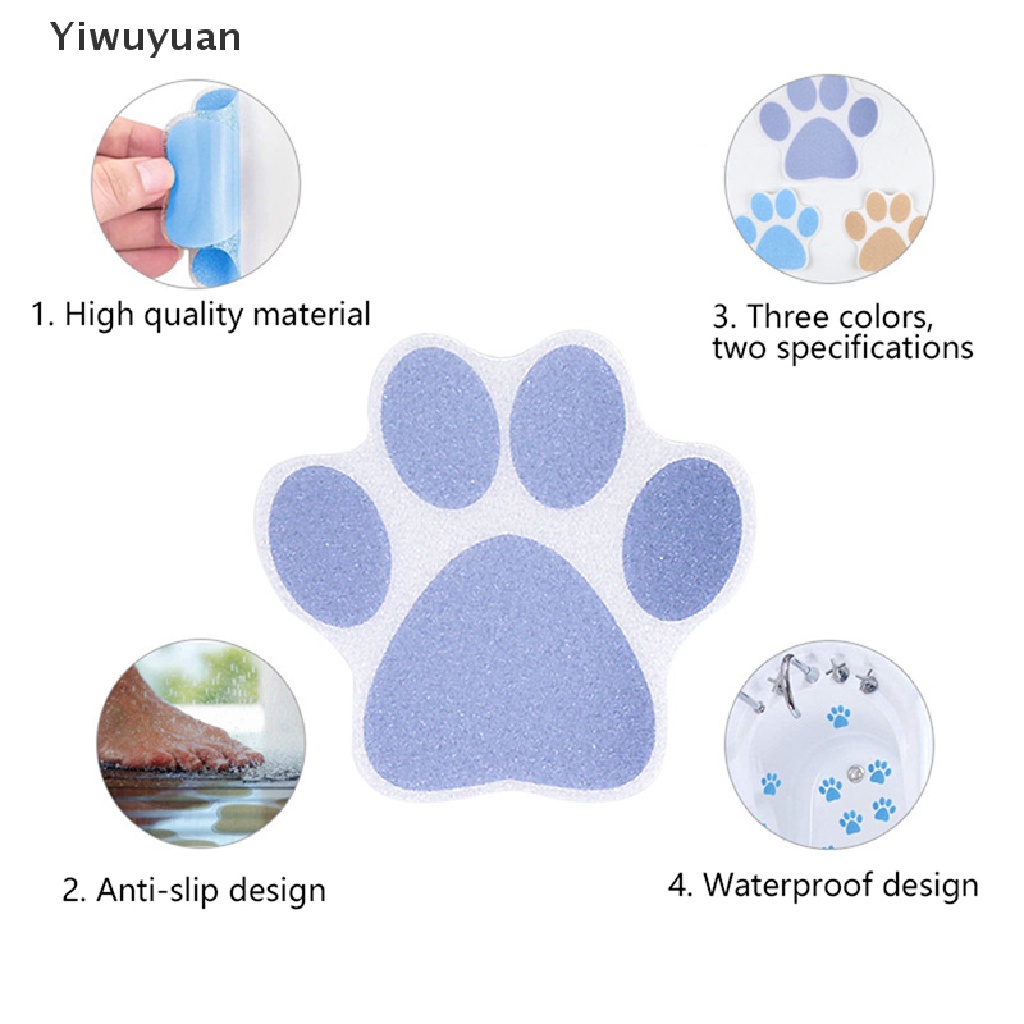 < Yiwuyuan > Miếng Dán Sàn Nhà Tắm / Bậc Thang Trong Suốt Chống Trượt Không Thấm Nước