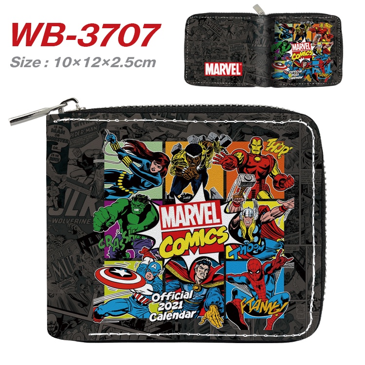 Ví Ngắn Đựng Tiền Xu In Hình Siêu Anh Hùng Marvel 3D Nhiều Màu Sắc Giản Dị Dành Cho Học Sinh Nam Và Nữ