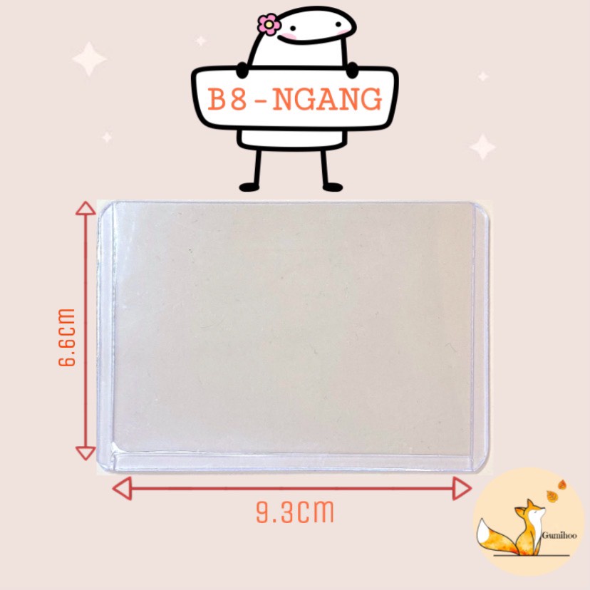 Toploader bảo vệ card ảnh kích thước A7 B8 decor Anime, Kpop, thẻ bài - Yala