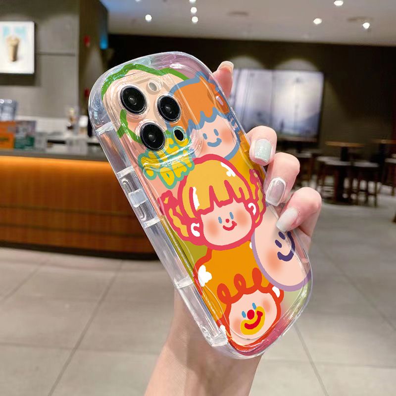 ✅Ốp Điện Thoại Mềm Trong Suốt Chống Sốc Họa Tiết graffiti Cho Iphone 14 xr 12 Xs13118PPromax 7