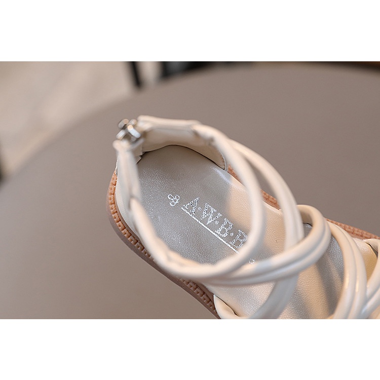 Giày Sandal Đế Mềm Chống Trượt Phong Cách La Mã Thời Trang Mùa Hè Cho Bé Gái 21-36CM