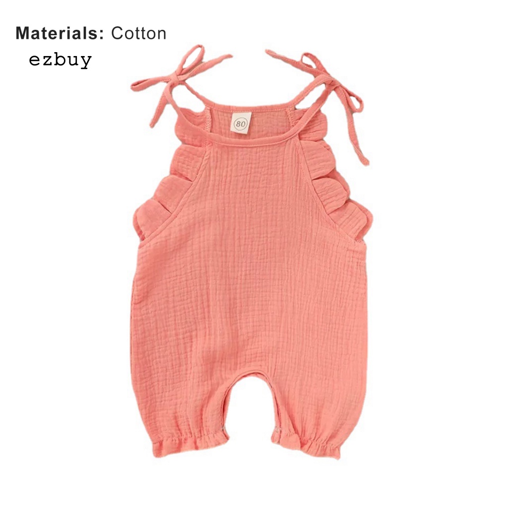 Bộ Áo Liền Quần Màu Trơn Không Tay Tùy Chỉnh Thời Trang Cho Bé Trai Và Gái