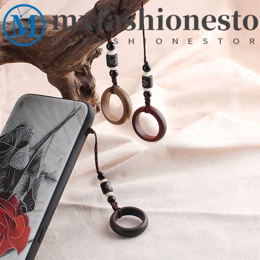 Mxfashionestore Dây Đeo Điện Thoại Bằng Gỗ Mun Dệt Tay Phong Cách Trung Hoa Độc Đáo