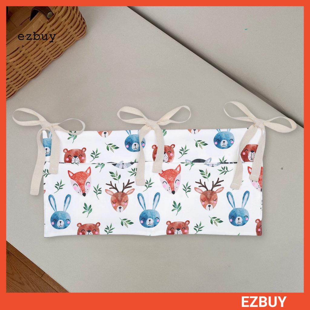 Túi Đựng Đồ Treo Giường Em Bé Bằng Polyester Chống Mòn In Hoạt Hình Dễ Tháo Rời