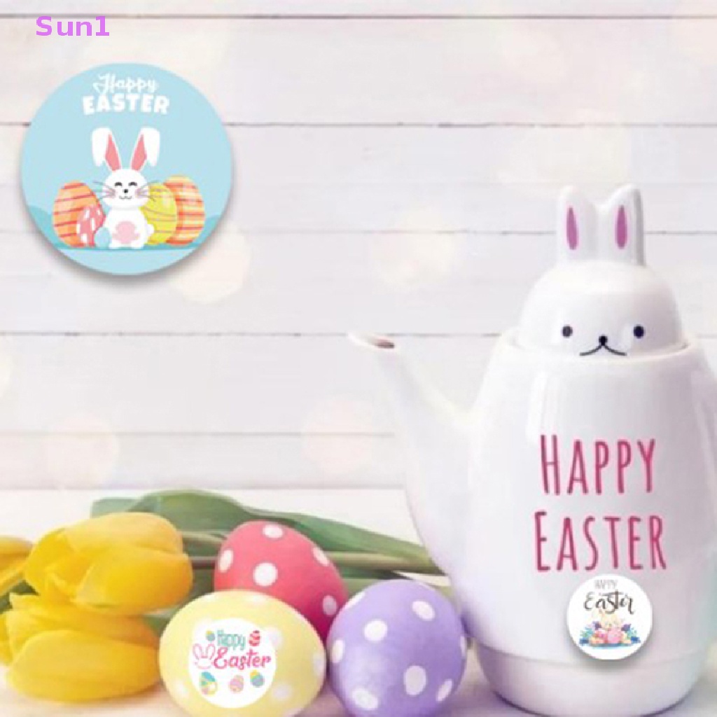 Set 500 Miếng Dán Tự Dính Hình Thỏ Phục Sinh Trang Trí Tiệc Tùng Sun1 >