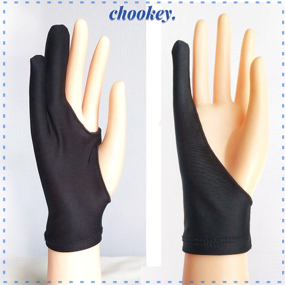 Găng Tay Hấp Thụ Mồ Hôi Ngăn Chặn Chạm Cảm Ứng Hai Ngón Dành Cho Vẽ Tranh