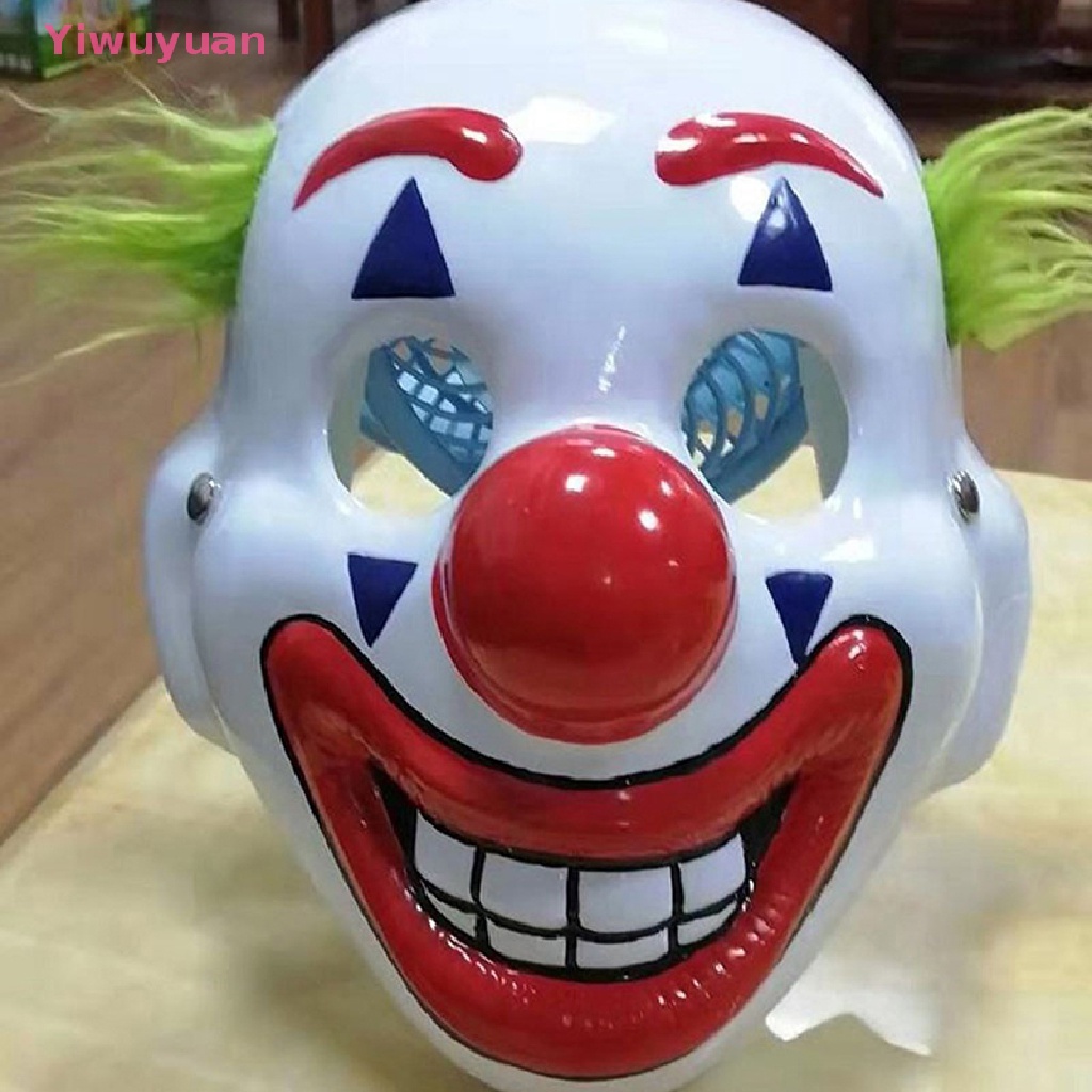 &lt;Yiwuyuan&gt; DC Movie Joker Arthur Fleck Cosplay Mask Clown Masquerade Halloween Scary Mask New