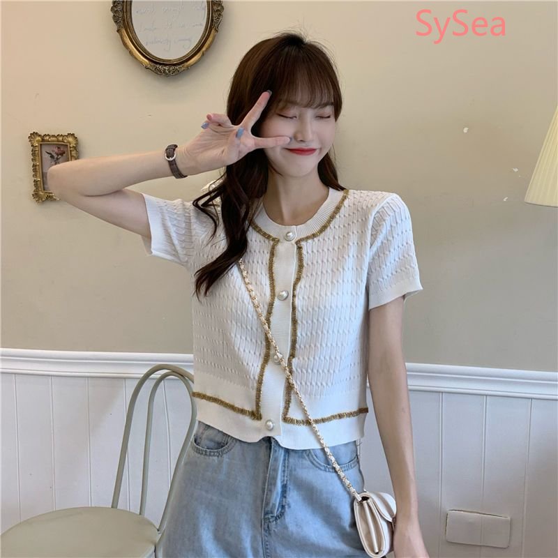 Áo Khoác Cardigan Dệt Kim Thanh Lịch Thời Trang Mùa Hè Cho Nữ