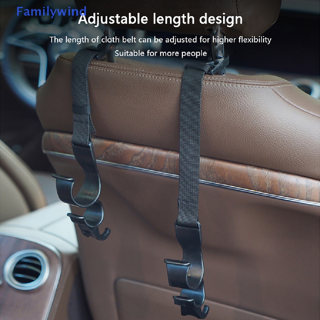 Set 2 Móc Treo Đồ Gắn Lưng Ghế Xe Hơi Tiện Dụng