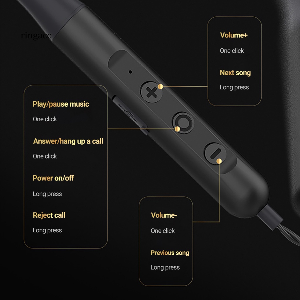 Tai Nghe Nhét Tai RGA BX-03 Kết Nối Bluetooth 5.0 Âm Thanh HiFi Có Độ Trung Thực Cao Giảm Tiếng Ồn