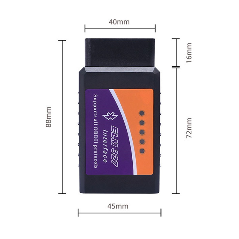 Máy Quét Bluetooth Mini Obd2 Pro Obdii Elm327 Obd2 V2.1 Obd 1Set Có Nắp Chắn Bùn Trước Và Sau Cho Xe Hơi