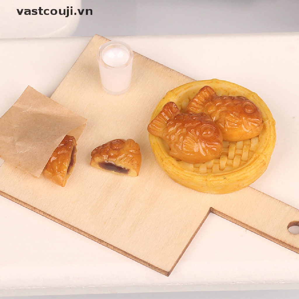 1 Set Mô Hình Thức Ăn Nhanh Tỉ Lệ 1: 12 Trang Trí Nhà Búp Bê