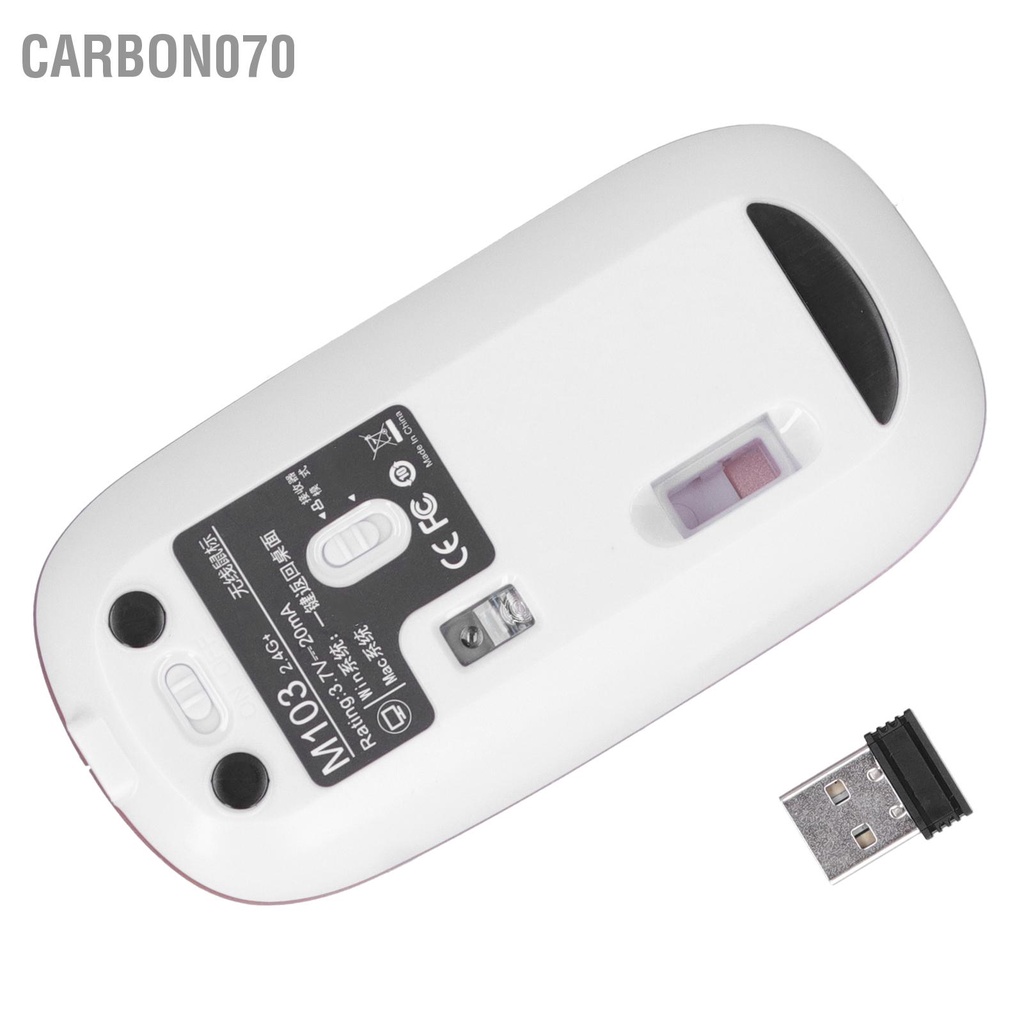 Carbon070 Chuột Quang Không Dây 2.4Ghz Bluetooth 5.0 Sạc Chế Độ Kép Cho Game Văn Phòng