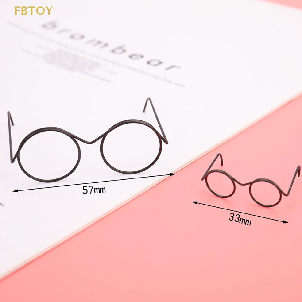 Mắt Kính Gọng Tròn Không Tròng Thời Trang Cho Búp Bê