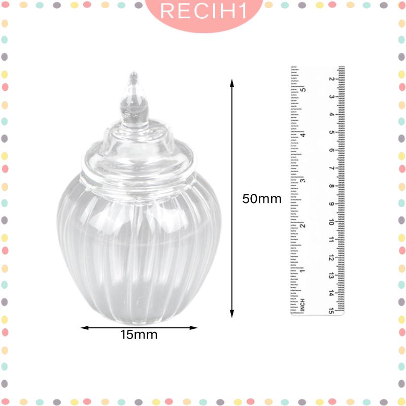 Hũ Thủy Tinh Đựng Kẹo / Thức Ăn Vặt Thu Nhỏ 1: 12 Trang Trí Nhà Búp Bê 1: 12