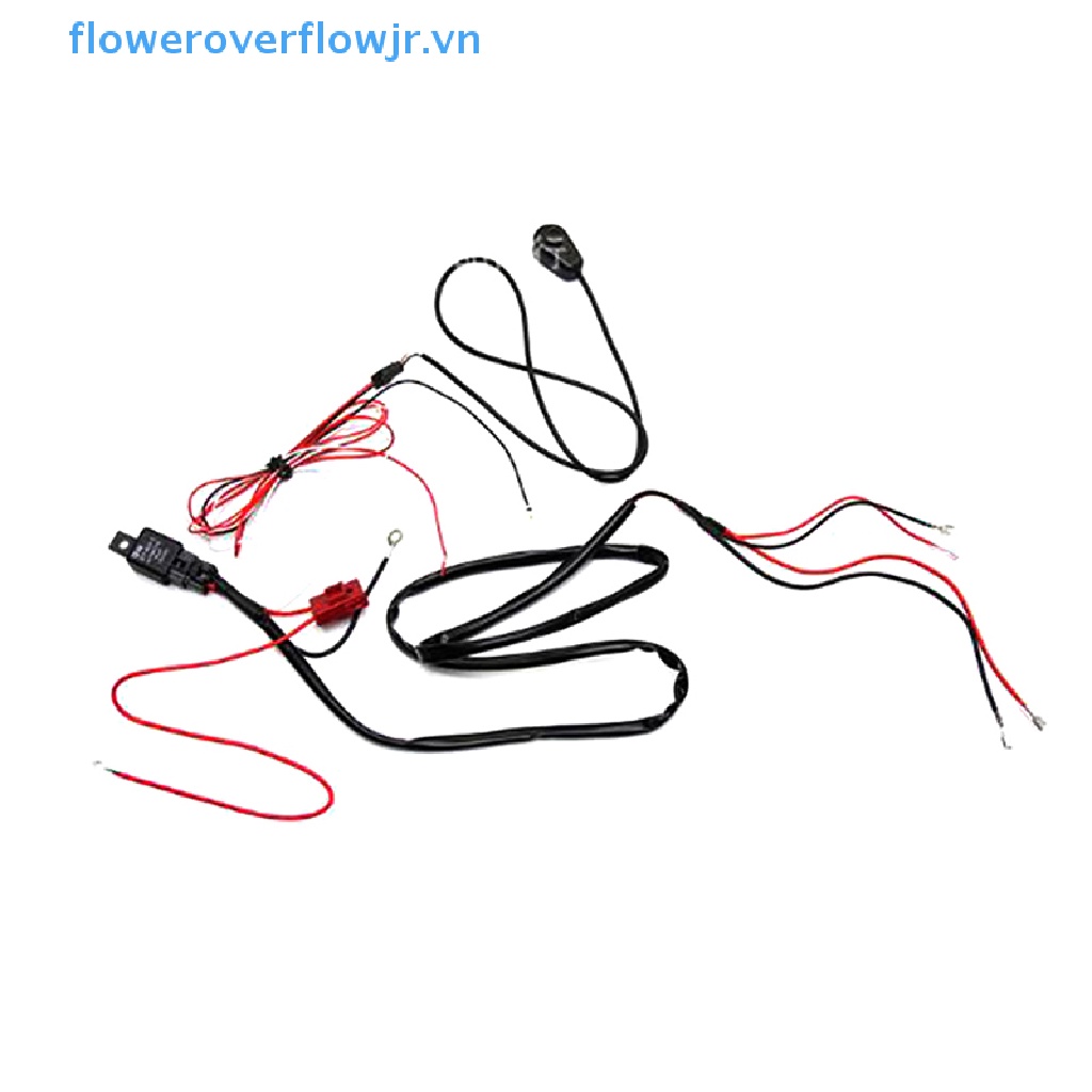 Bộ Công Tắc Điều Khiển Dây Đèn LED 12V Cho Xe Hơi Offroad