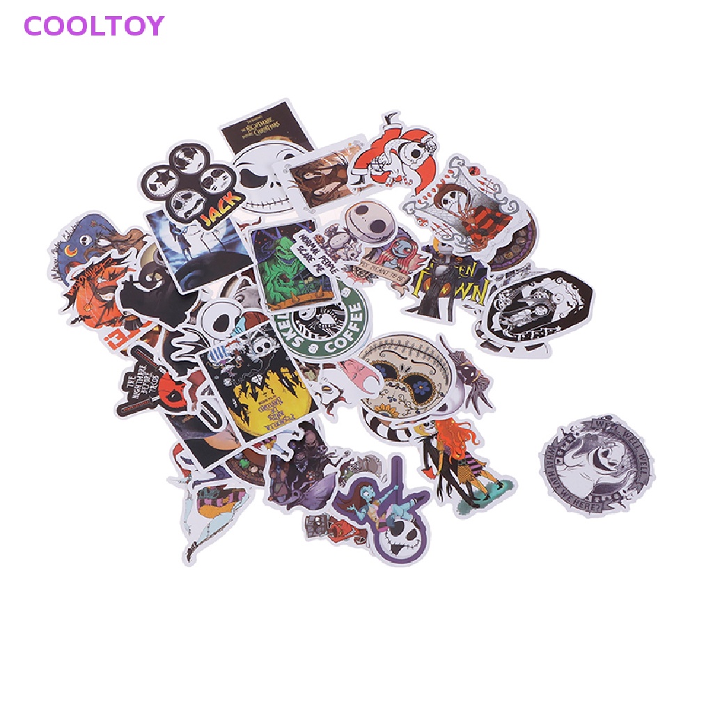 Cooltoy Bộ 50 Sticker Graffiti Dán Laptop Xe Máy Halloween Vui Nhộn Chống Thấm Nước HOT