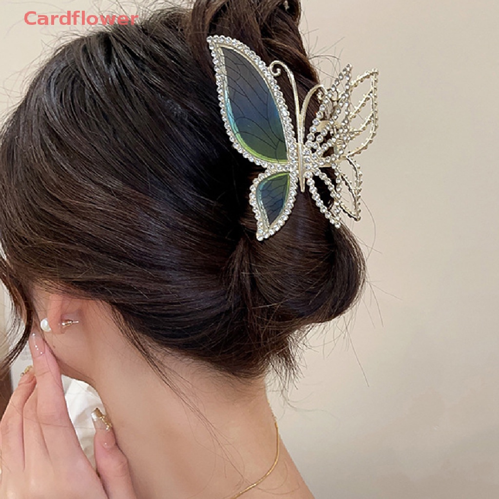 Kẹp Tóc Hình Bướm Đính Đá Thời Trang Mới