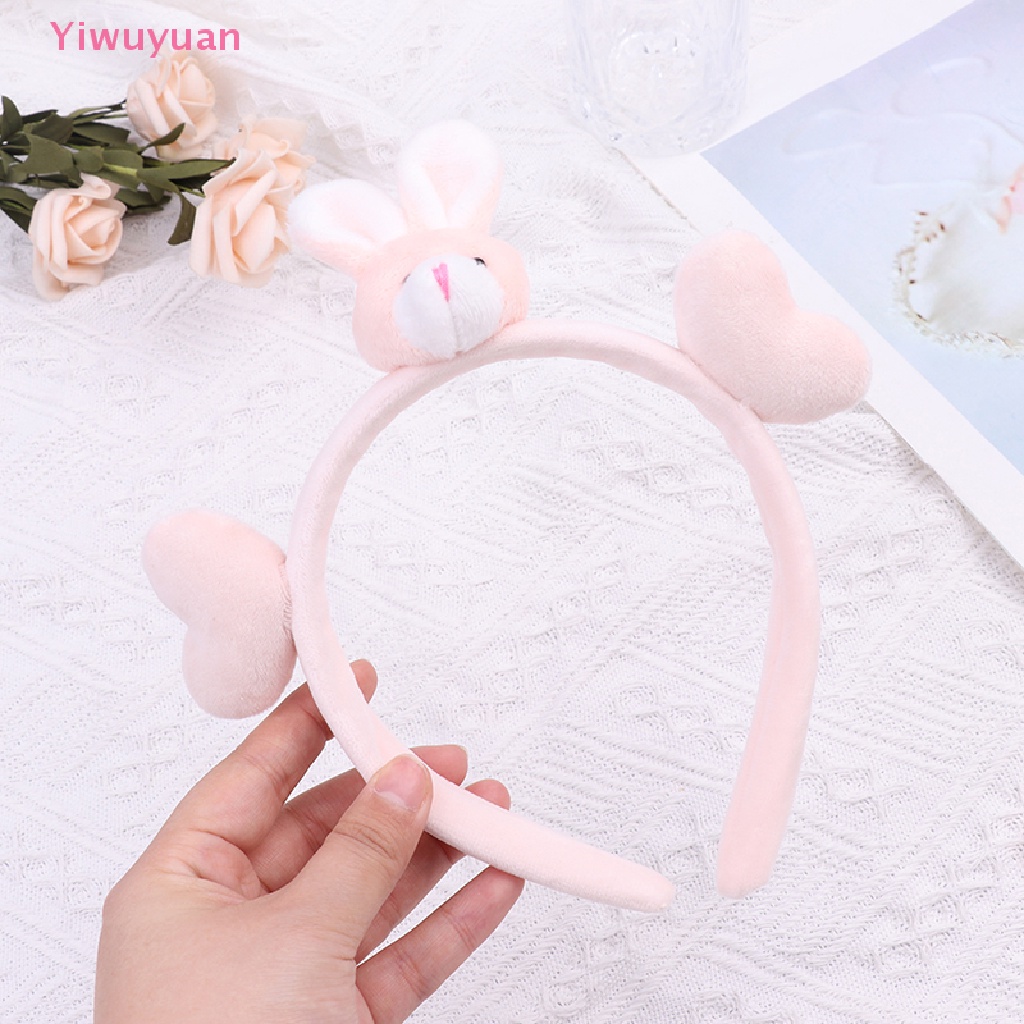 1 Cài Tóc Tai Thỏ Lông Xù Đáng Yêu Phong Cách Hàn Quốc Mới