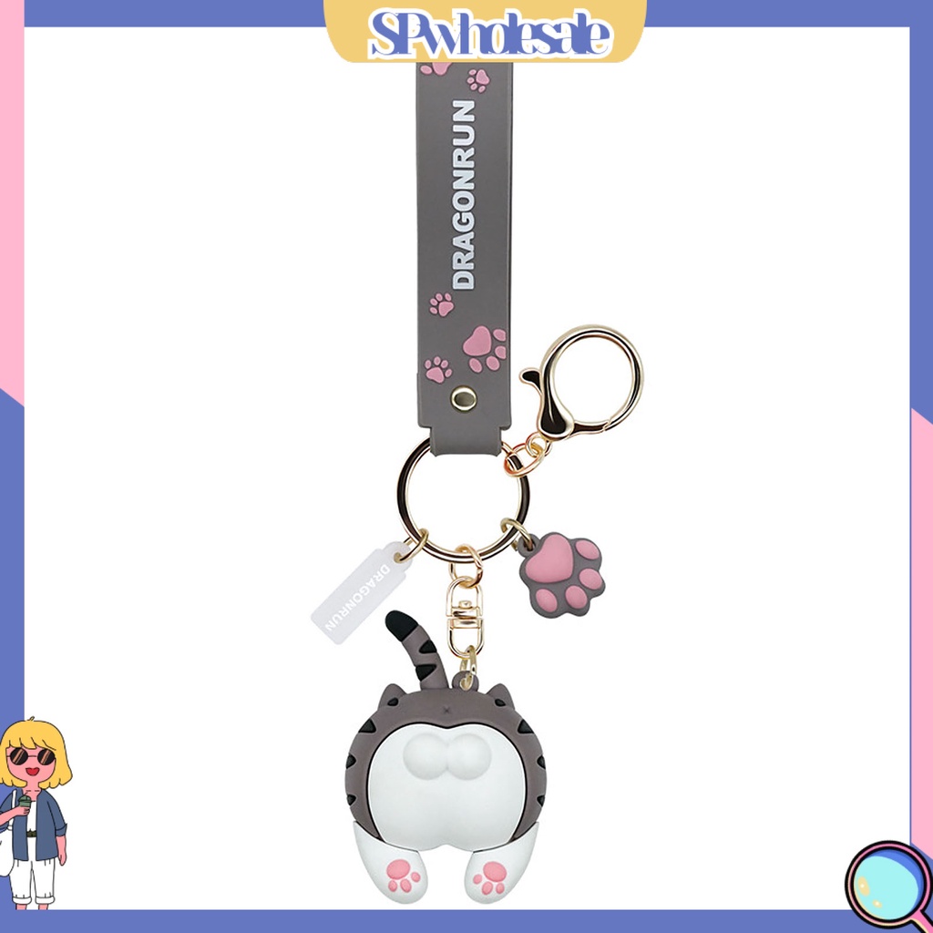 <SPwholesale> Móc Khóa Hình Mông Mèo Hoạt Hình Đáng Yêu