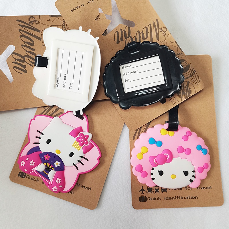 Thẻ Đánh Dấu Hành Lý Hình Hello Kitty Hoạt Hình