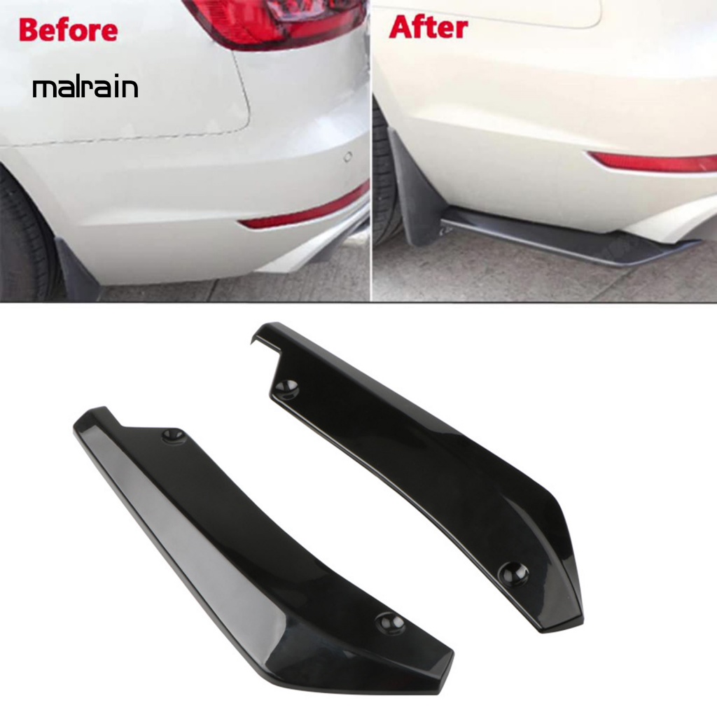 1 Cặp Miếng Dán Cản Sau Xe Hơi / Tải Chống Va Chạm / Trầy Xước Màu Đen