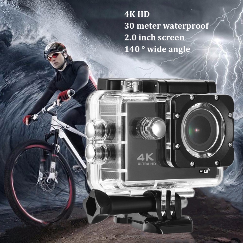 AUBESS Camera Hành Trình 4K 30PFS 4x Kỹ Thuật Số 170D Kết Nối WIFI Không Thấm Nước Cho Xe Máy