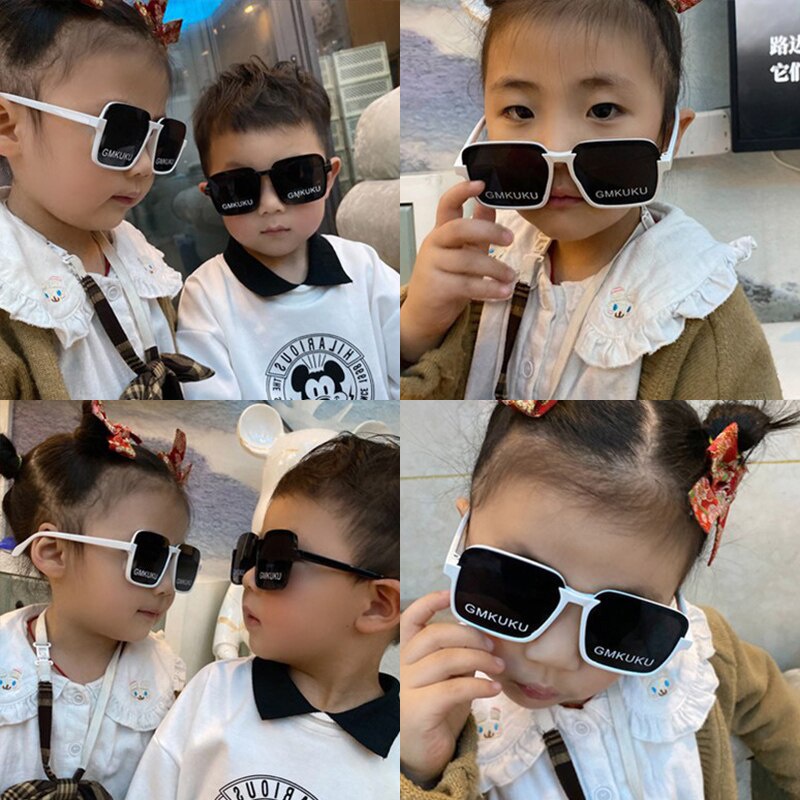 Kính Mát Gọng Vuông Chống Tia UV Thời Trang Cho Bé