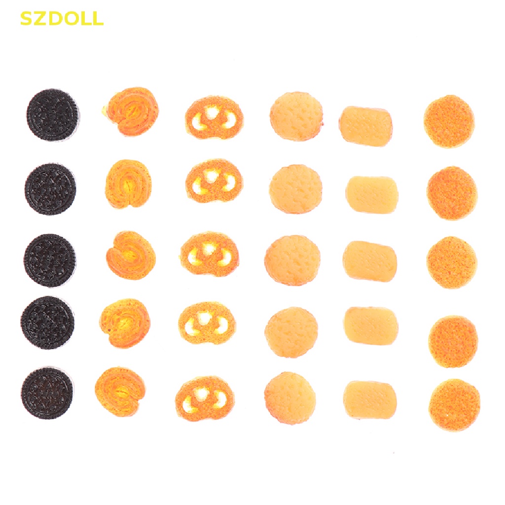 Set 10 Mô Hình Bánh Quy Trang Trí Nhà Búp Bê