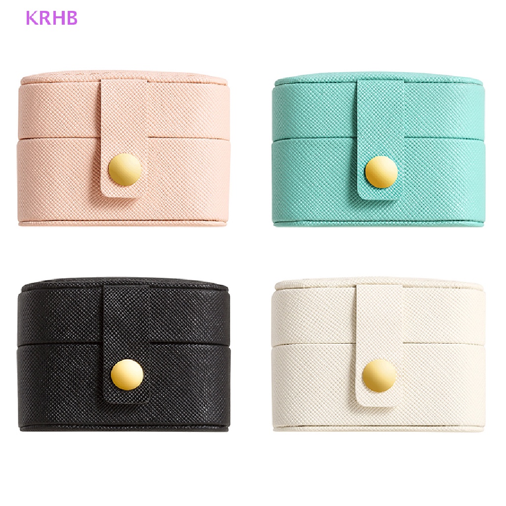 Hộp Đựng Trang Sức Bằng Da Cỡ Nhỏ Tiện Dụng Mang Đi Du Lịch Mới