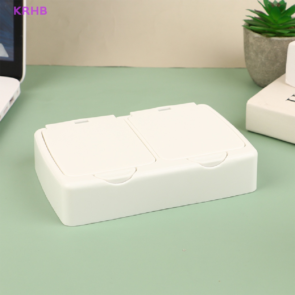 Hộp Đựng Tăm Bông / Dụng Cụ May Vá Để Bàn Tiện Lợi Mới