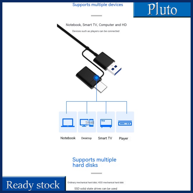 Mới Cáp Chuyển Đổi Usb / type-c3.0 Sang Sata 2.5 Inch 3.5 Inch Cho Ổ Cứng
