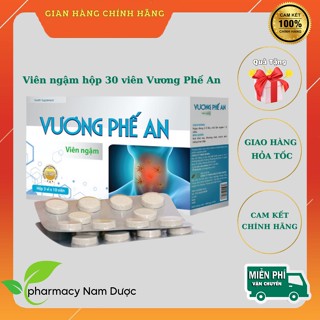  VIÊN NGẬM VƯƠNG PHẾ AN CHÍNH HÃNG - HỖ TRỢ BỔ PHẾ GIÚP GIẢM HO LOÃNG ĐỜM HỖ TRỢ GIẢM ĐAU RÁT HỌNG DO HO KÉO DÀI. 