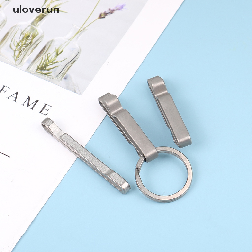 Uloverun Móc Khóa Dây Ruy Băng Bằng Hợp Kim Titan Đi Bộ Đường Dài Nhanh Chóng vn