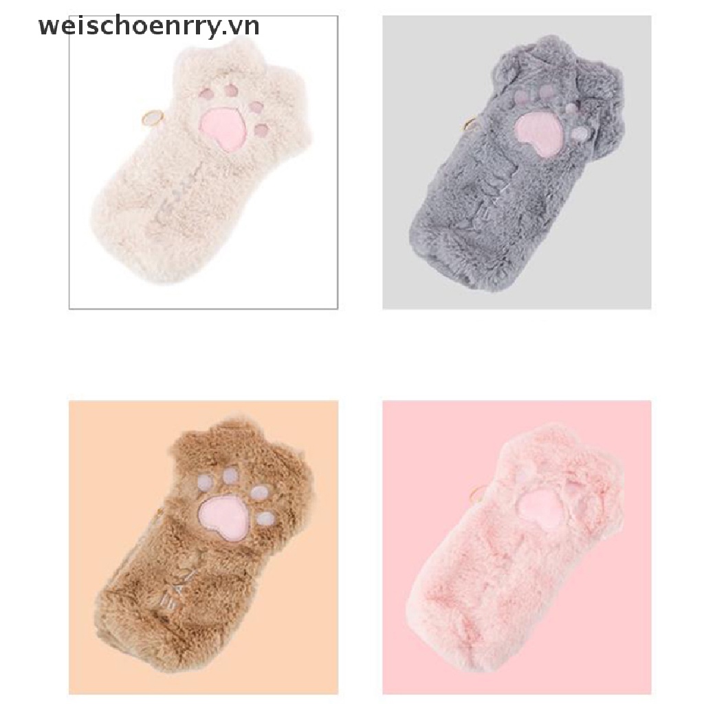 1 Túi Đựng Bút Hình Móng Vuốt Mèo Bằng Lông Nhung Kích Thước Lớn