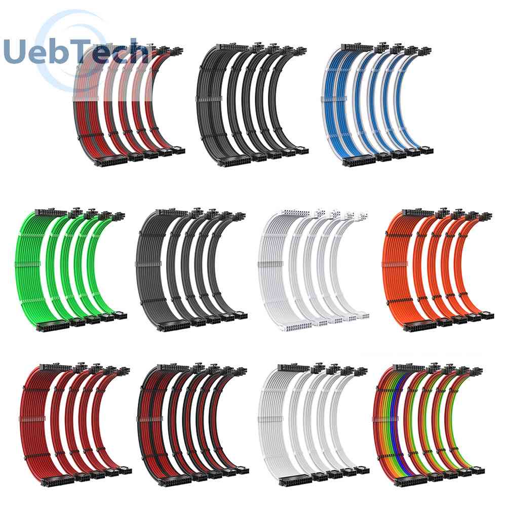 Dây Cáp Mở Rộng Bo Mạch Chủ CPU GPU 24Pin 8P 6 + 2P EPS PCI-E